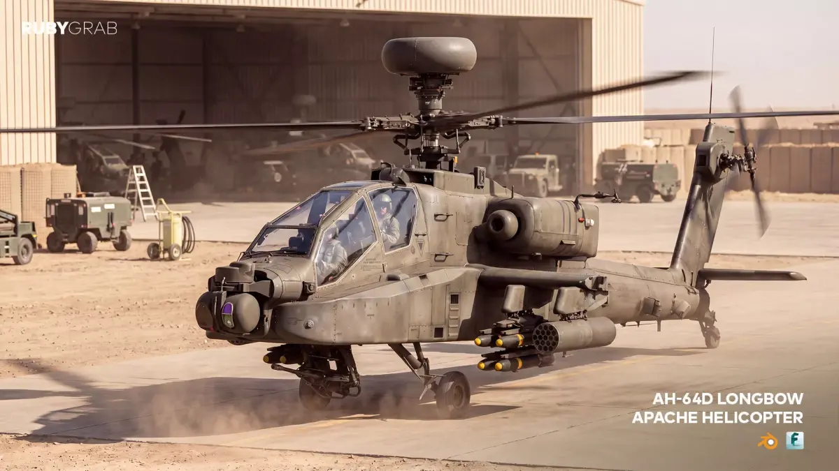 AH-64D Longbow Apache 3D model