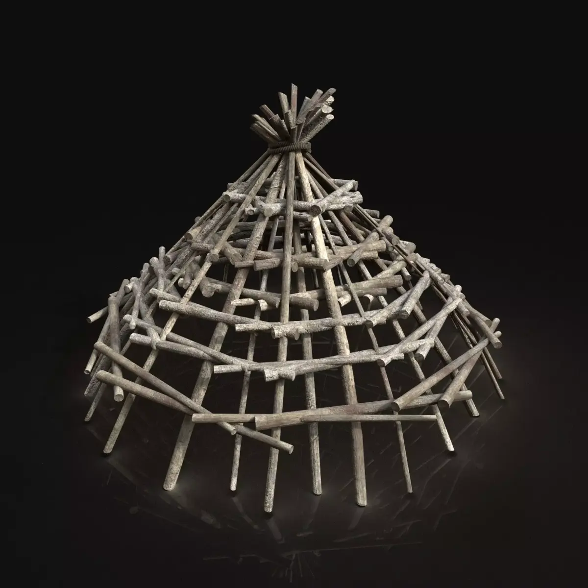 Next Gen AAA Improvised Fish Trap Animal Bird Cage Locker Low-poly 3D model