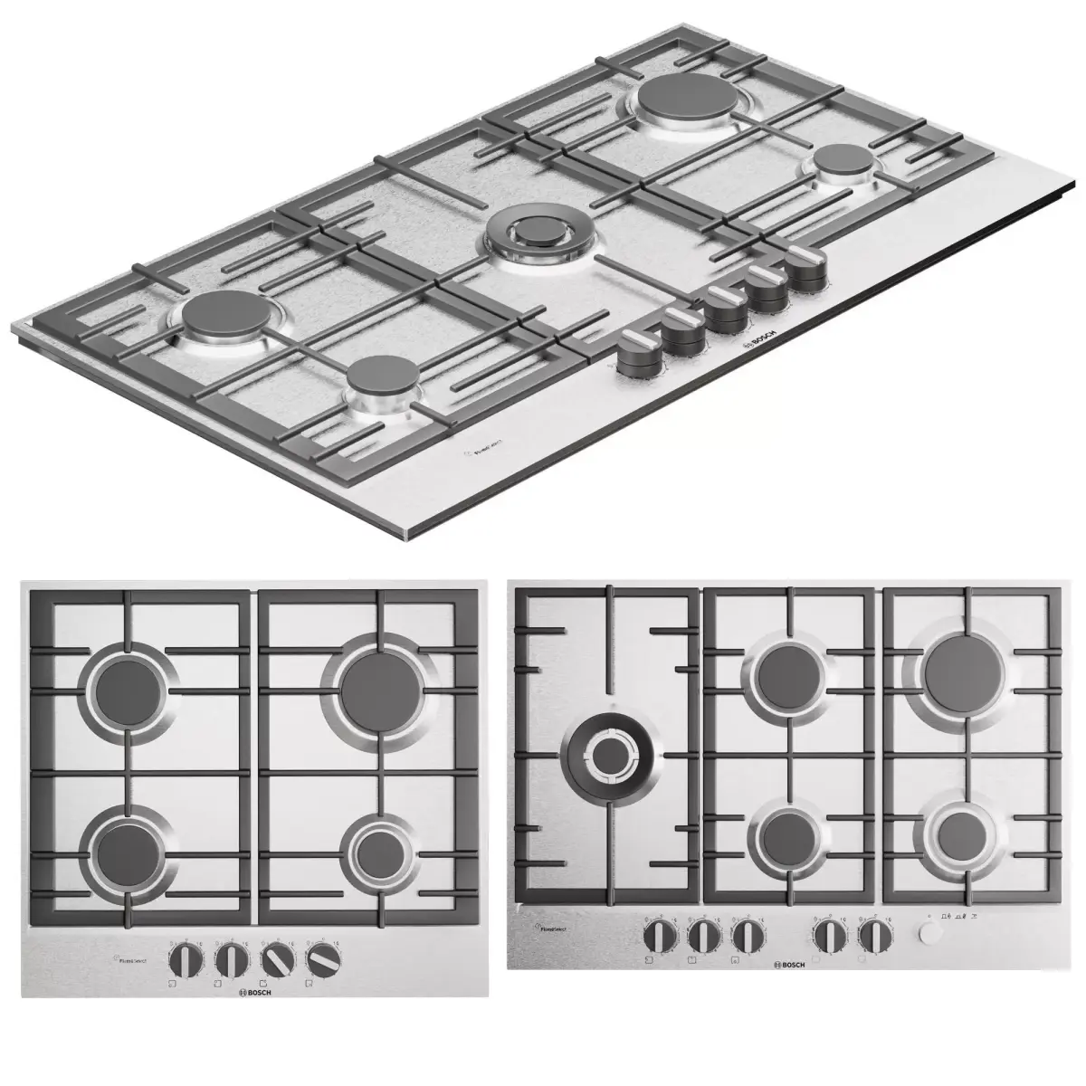 Gas panels BOSCH 3D model