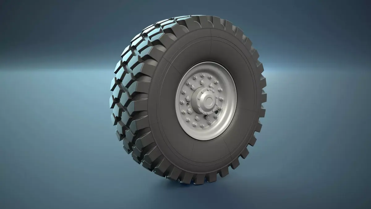 HEMTT Oshkosh Wheels High-Poly 3D model