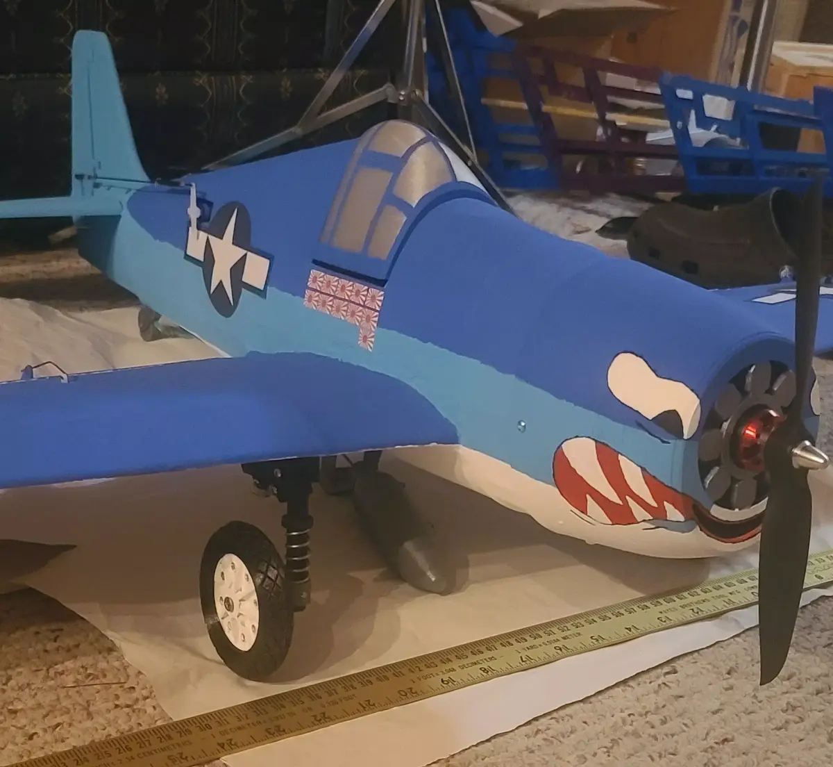 HellCat V3 RC Ready Aircraft 1000MM 3D print model