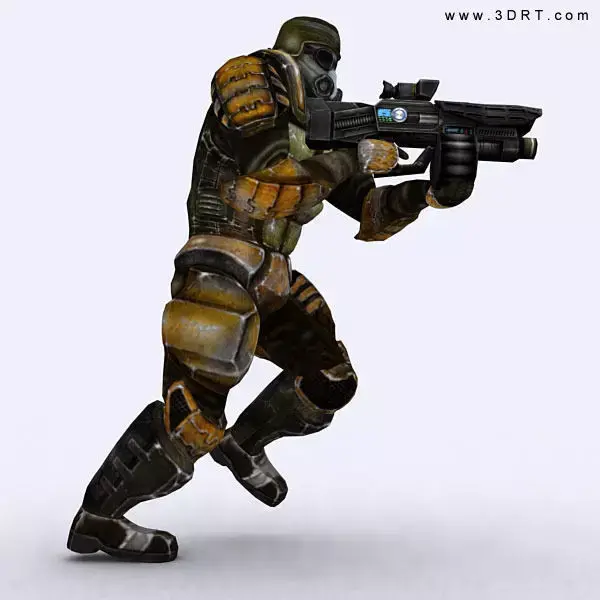 Josh elite trooper Low-poly 3D model