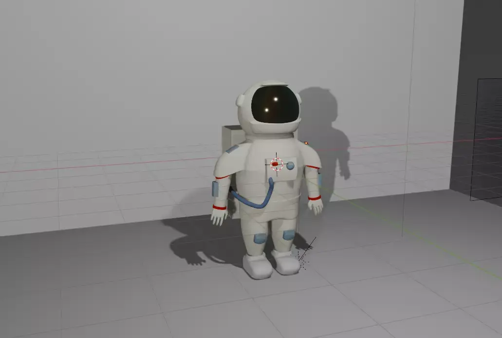 Astronaut model Low-poly 3D model