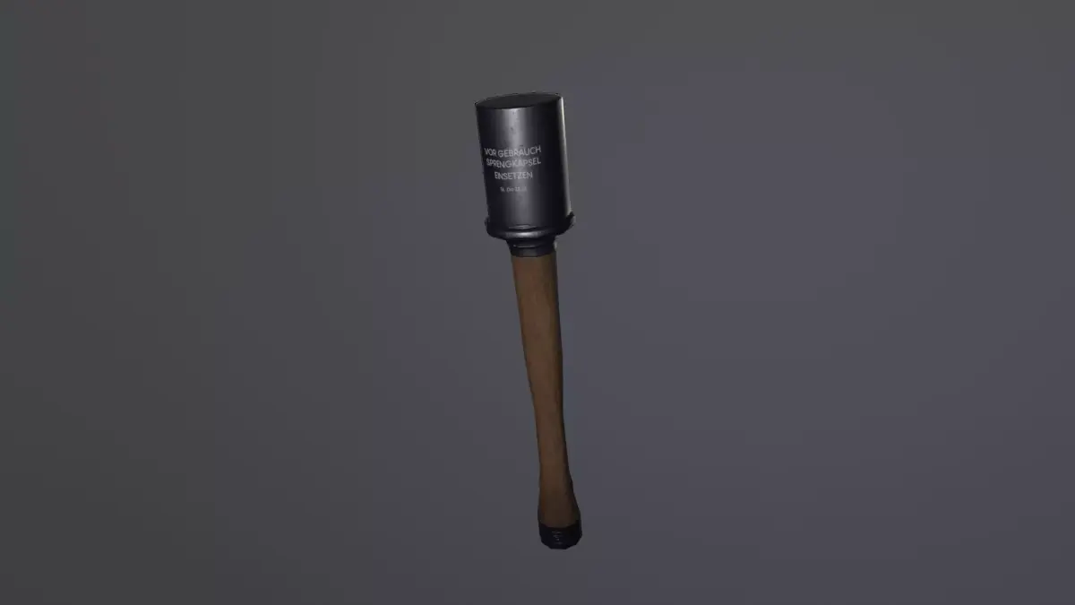 World war II hand granade Free low-poly 3D model
