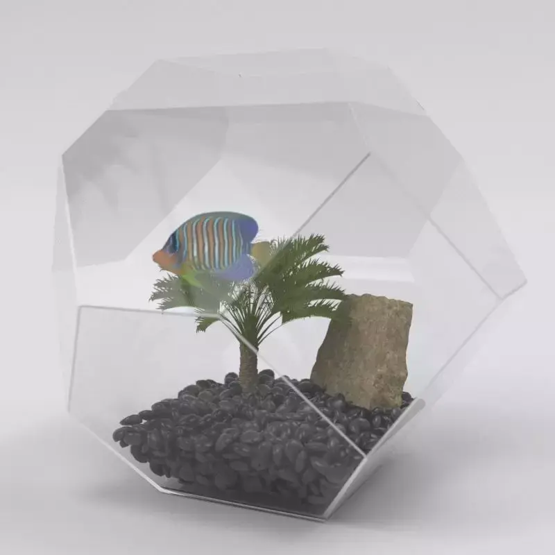 Desktop Aquarium Free 3D model