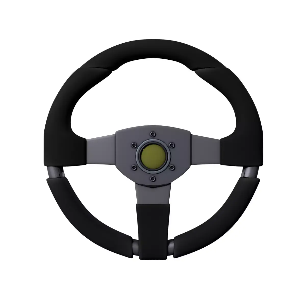 Steering Wheel Low-poly 3D model