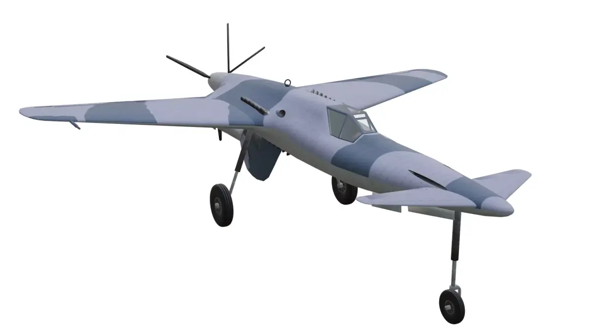 Henschel Hs P75 Low-poly 3D model