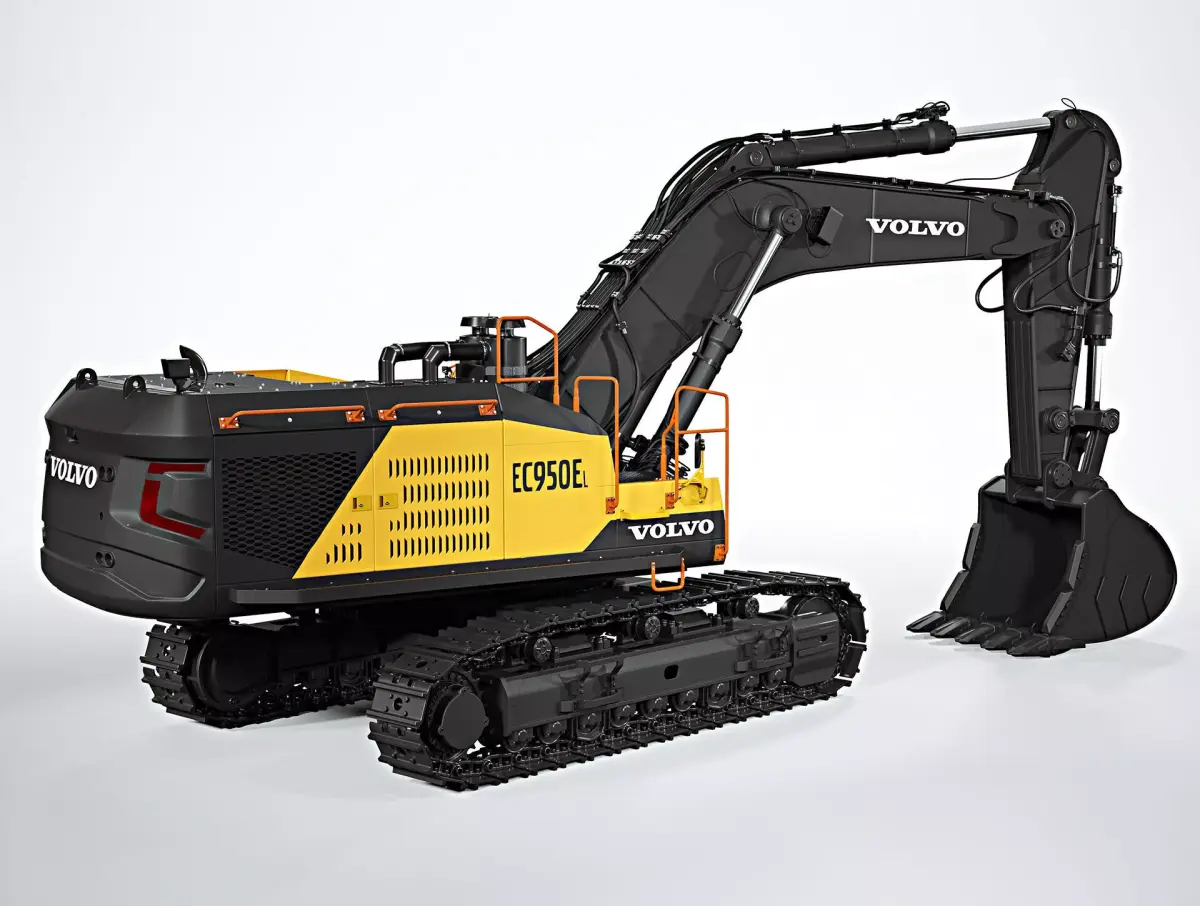 2020 Volvo EC950E Large Crawler Excavator 3D model