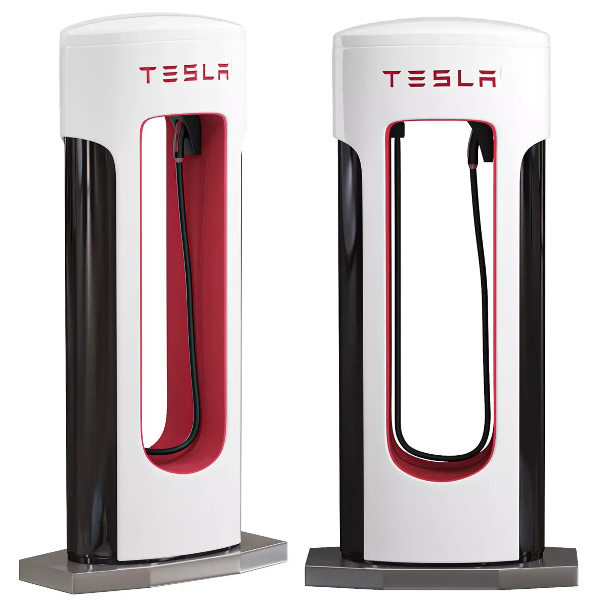 Tesla Electric Vehicle Charging Station 3D model purchase