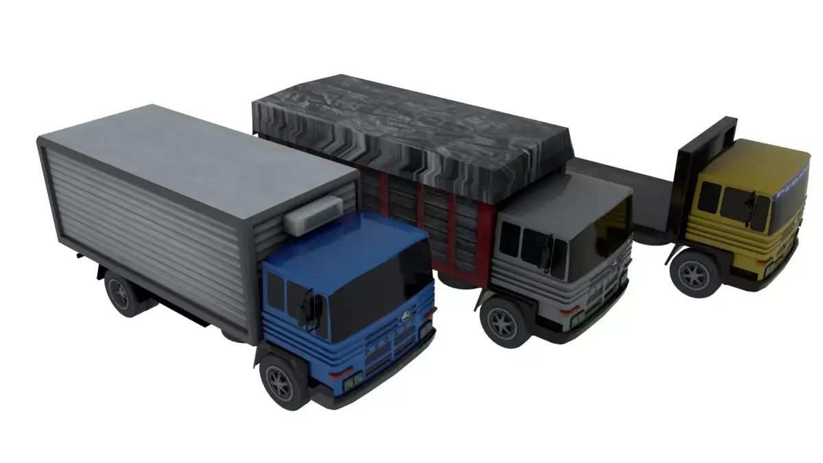 Pegaso Trucks Low-poly 3D model