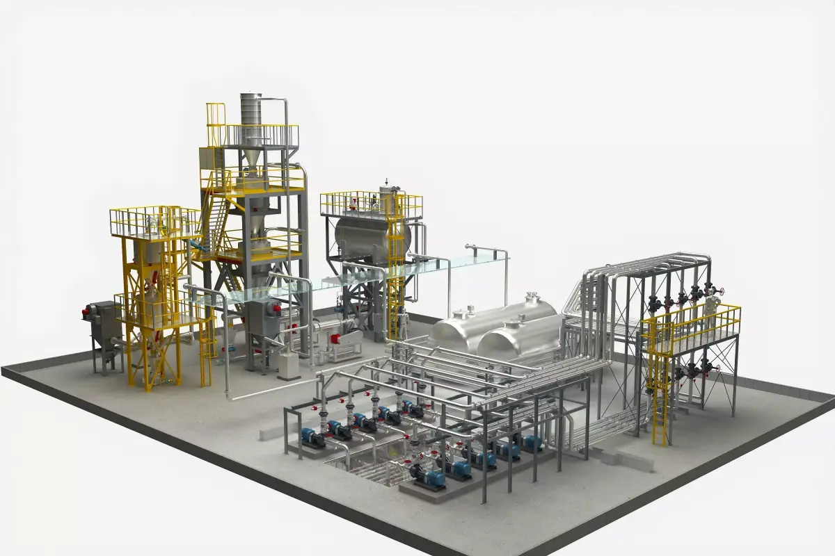 Petrochemical equipment 3D model