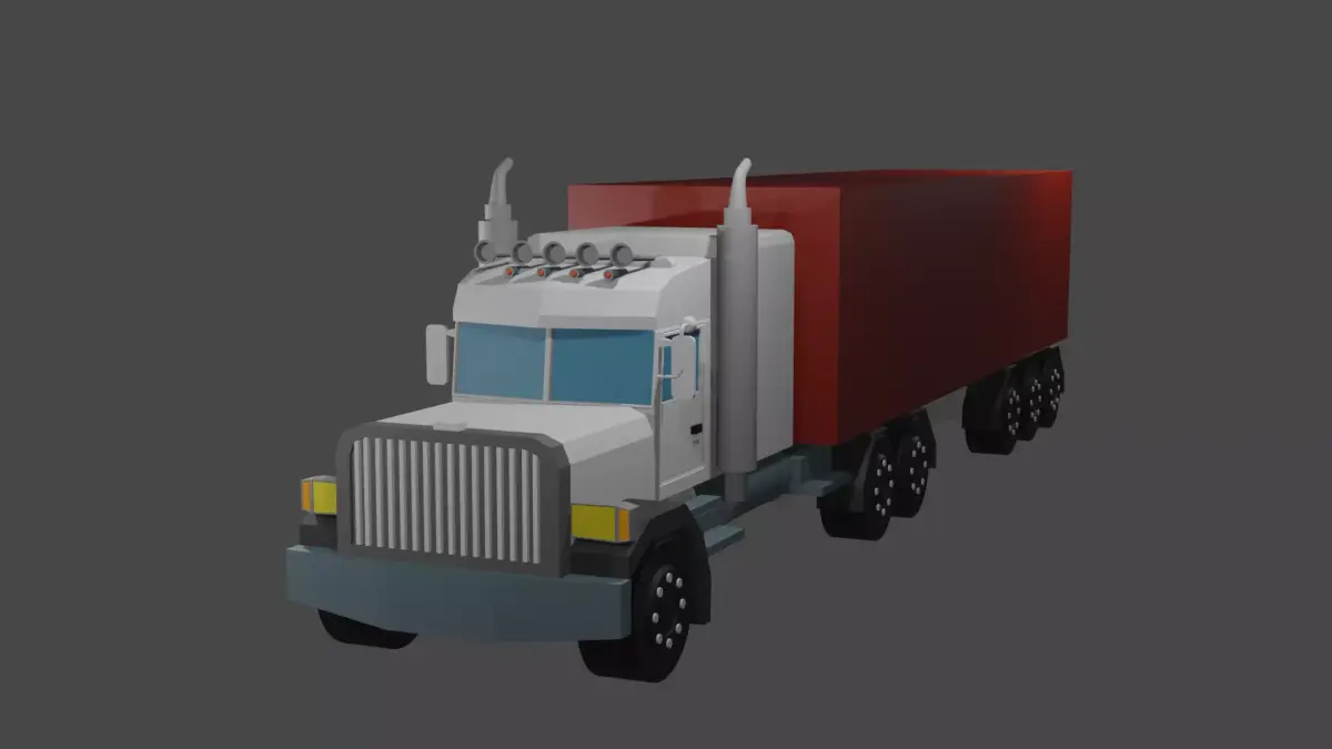 Truck trailer  3D model