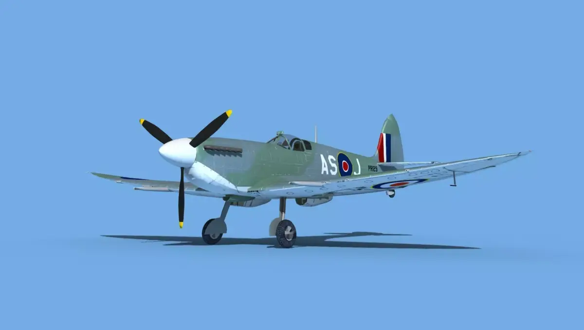 Supermarine Spitfire Mk VIIIb V01 3D model