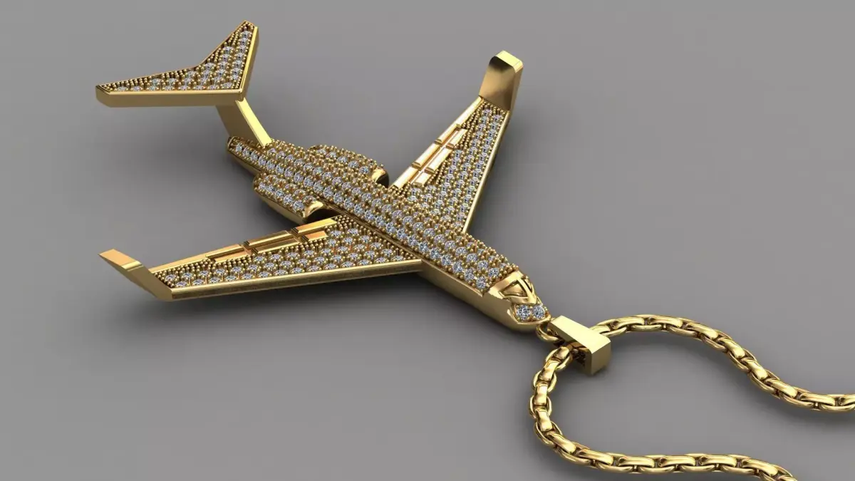 Aviation Airplane Aircraft Plane Travel Necklace Jewelry 3DM STL 3D print model