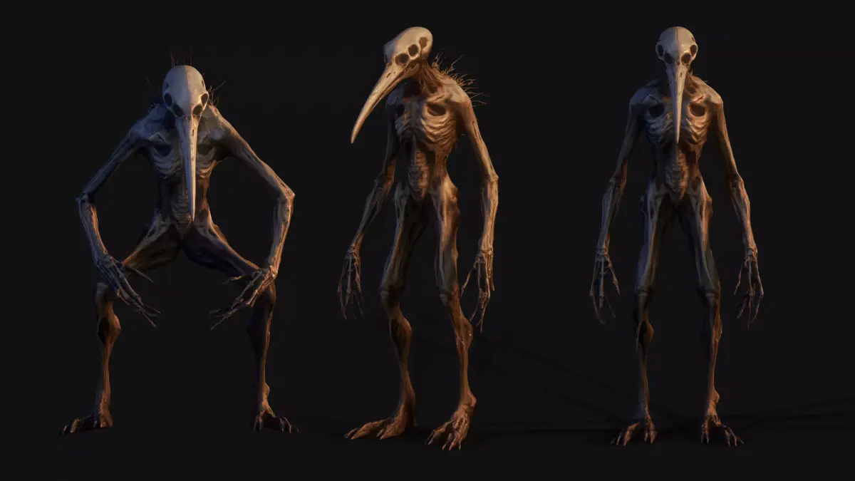 Horror 3D Character ready for Game and Animation Low-poly 3D model