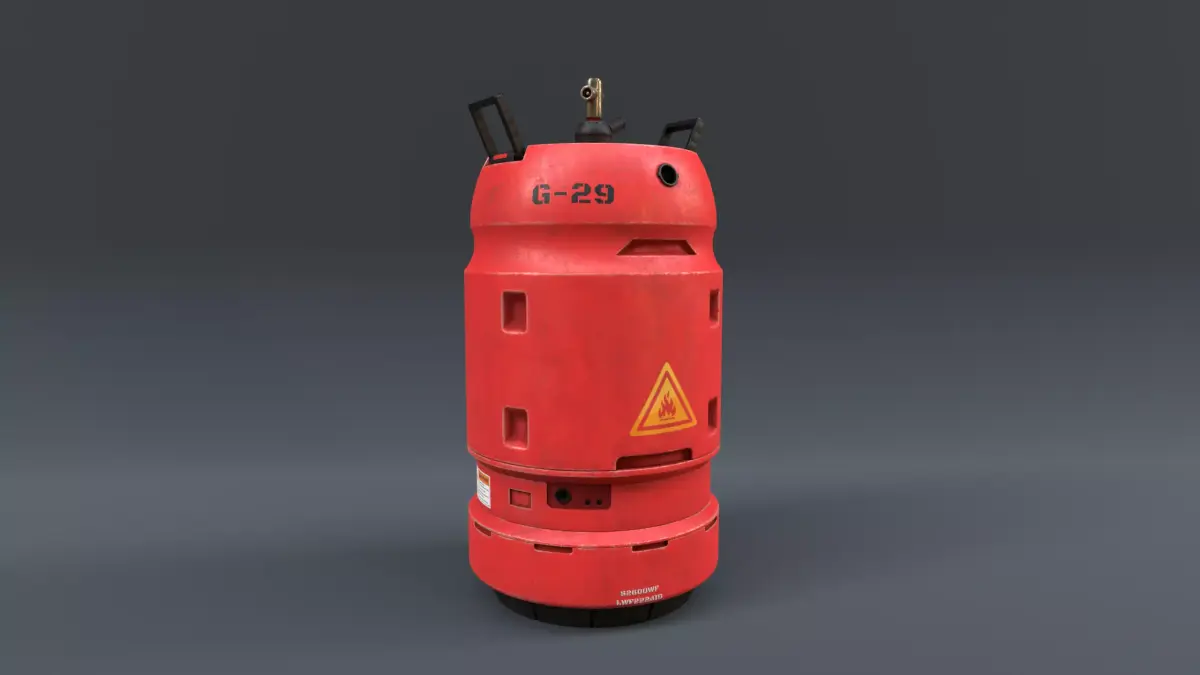 kitchen gas cylinder sci-fi  3D model