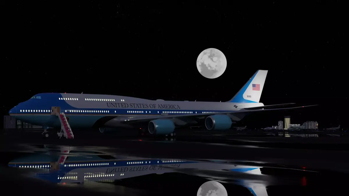 747-8 Airforce One 3D model