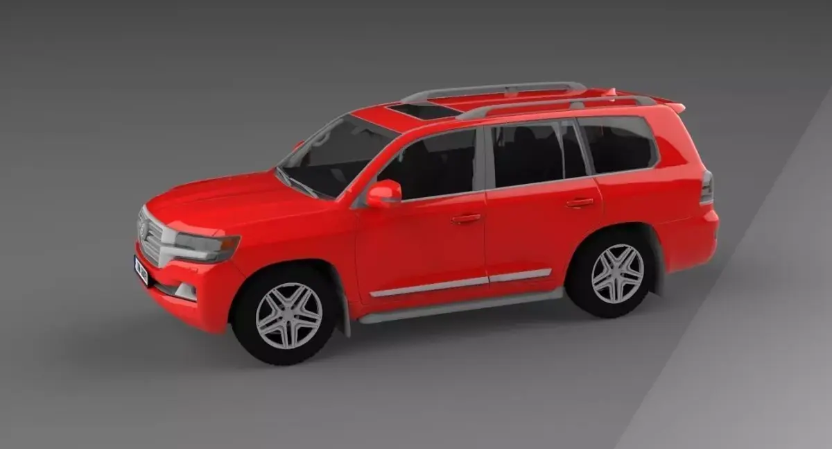 Land Cruiser Low-poly 3D model