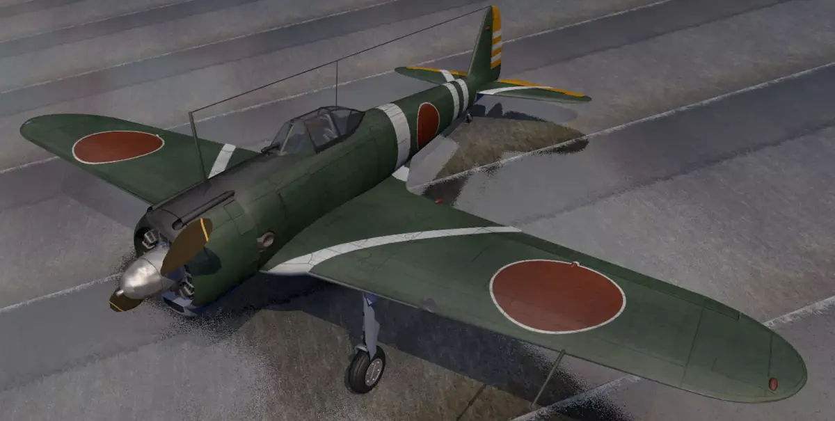 Nakajima Ki-43-1b Hayabusa - aka Oscar 3D model
