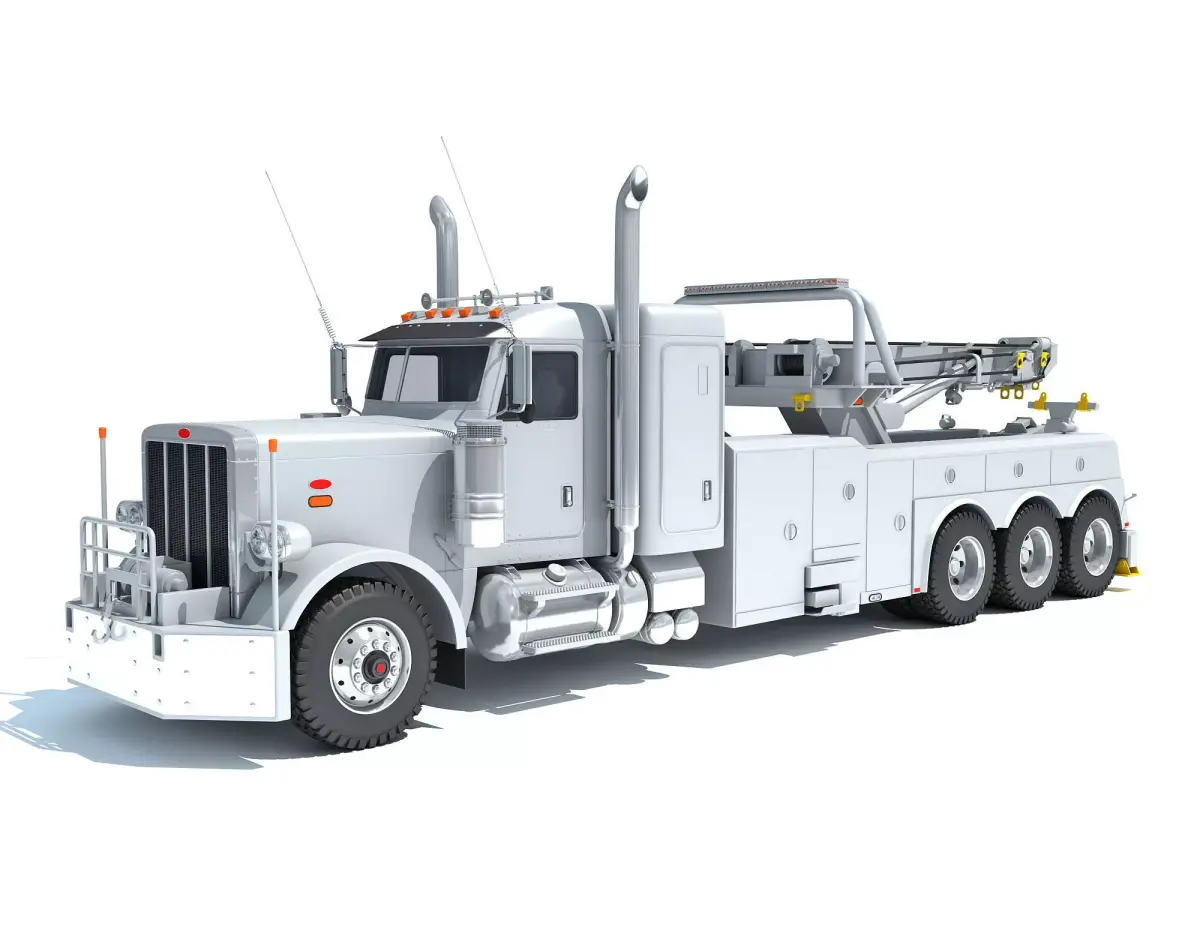 Recovery Service Wrecker Tow Truck 3D model