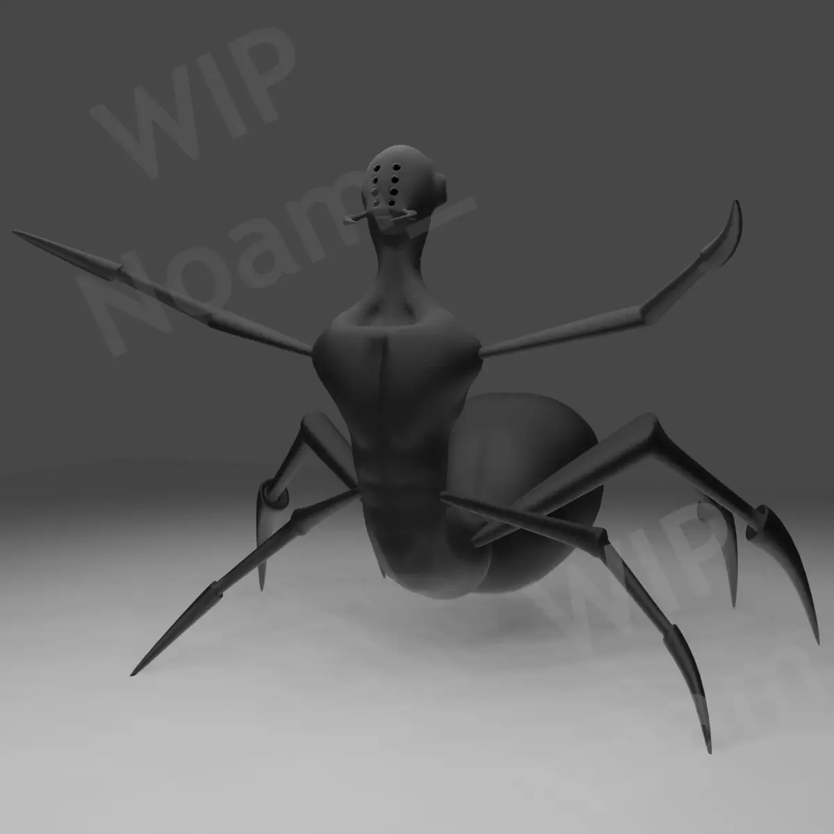 Spider not a finish work Free 3D model purchase