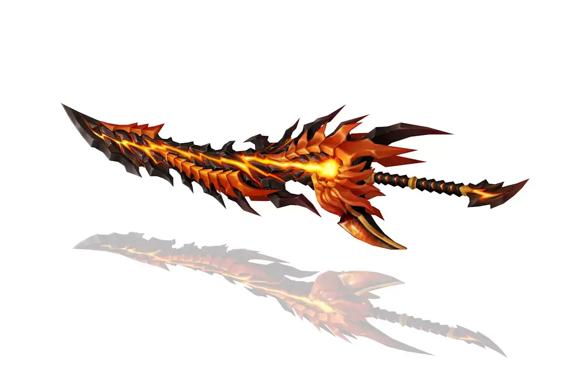 Infernal Long Sword Low-poly 3D model