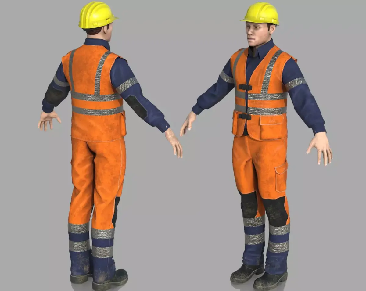ROAD WORKER 3D model