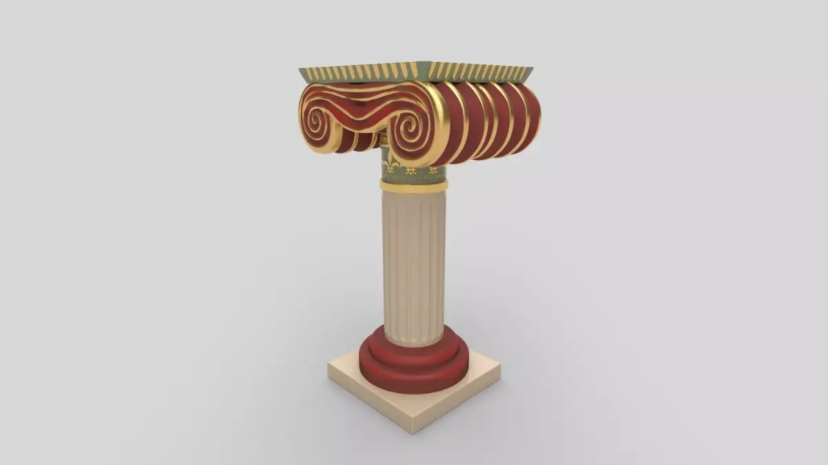 piller 3D model