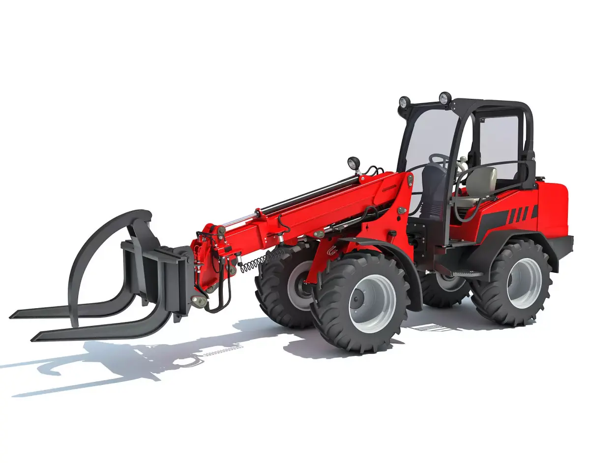 Telehandler Forklift 3D model buy