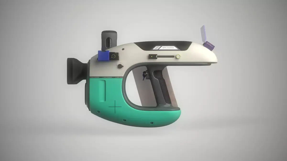 Sci-fi Weapon - Grenade Ball Launcher Low-poly 3D model