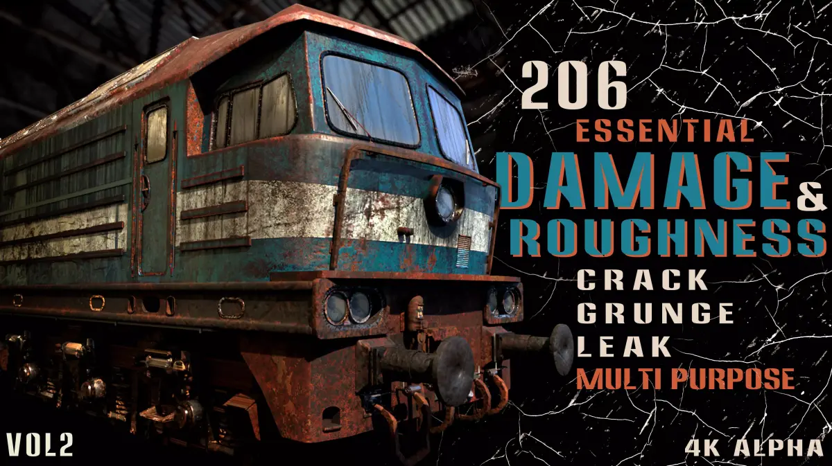 206 Essential Damage and Roughness Alpha-Vol2 Texture