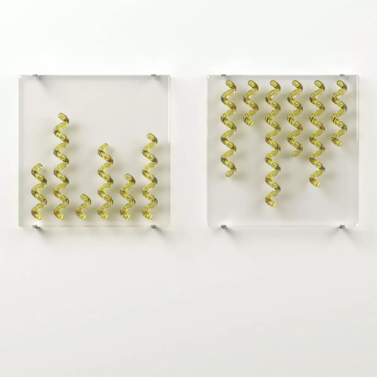 Wall Glass Blocks - Decorative Frame - Seaweeds - Part 7 3D model