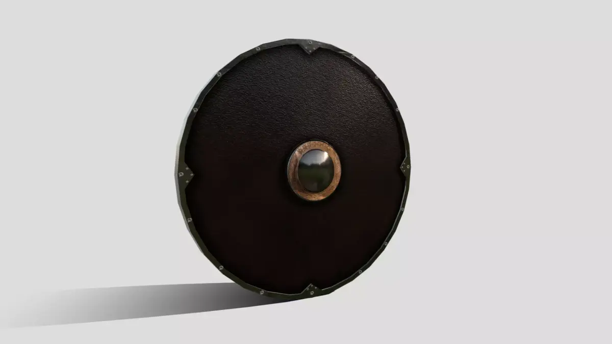 Boromir Shield Low-poly 3D model