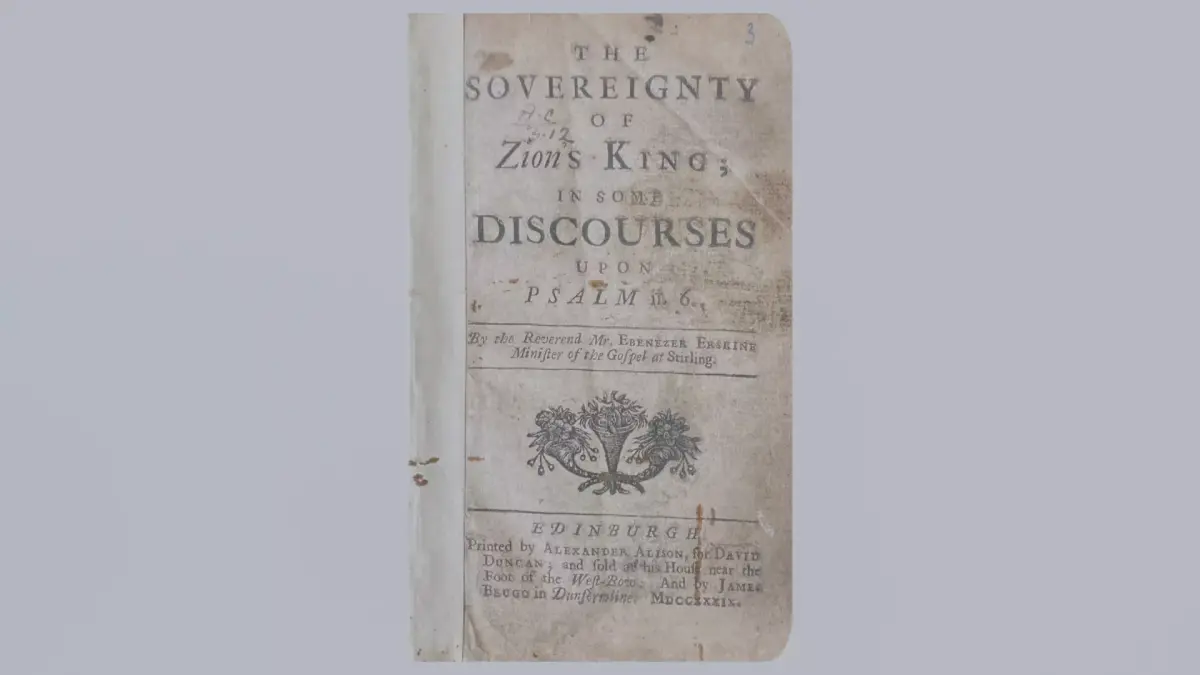 Antique 1739 Ebenezer Erskine Sermon Leaflet Low-poly 3D model