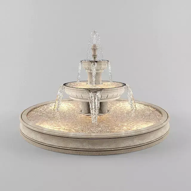 Round Fountain 3D model