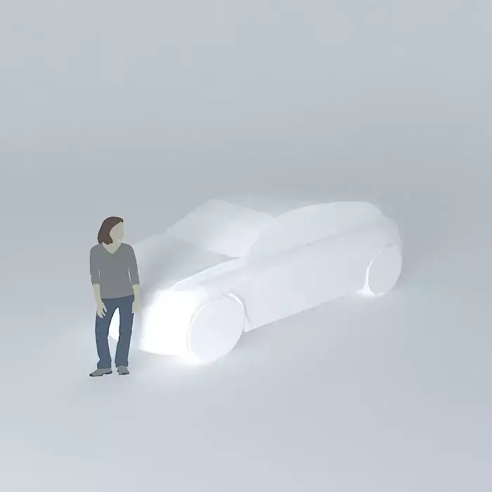 Car NEG template monospace Free 3D model