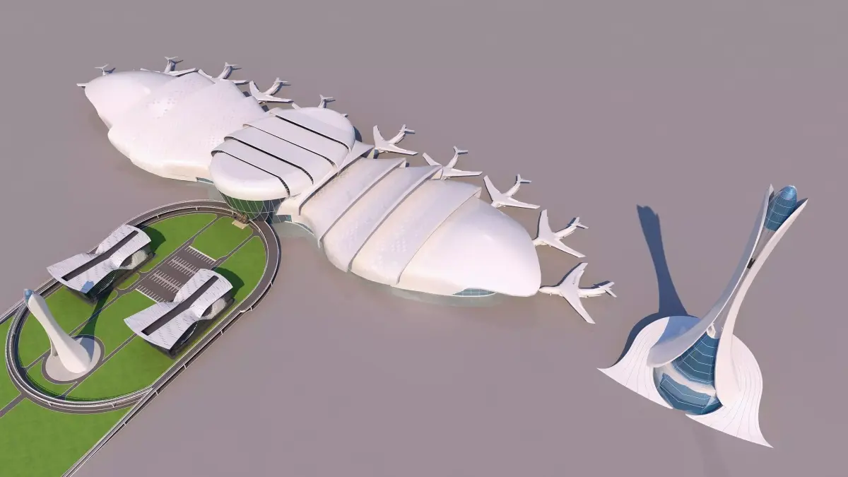 0196 - Airport Building 3D model