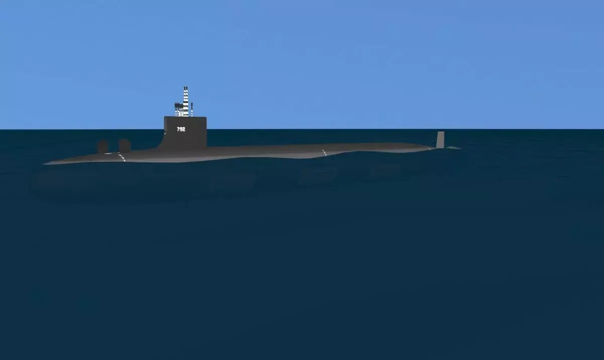 Virginia Class SSGN 792 USS Vermont 3D model