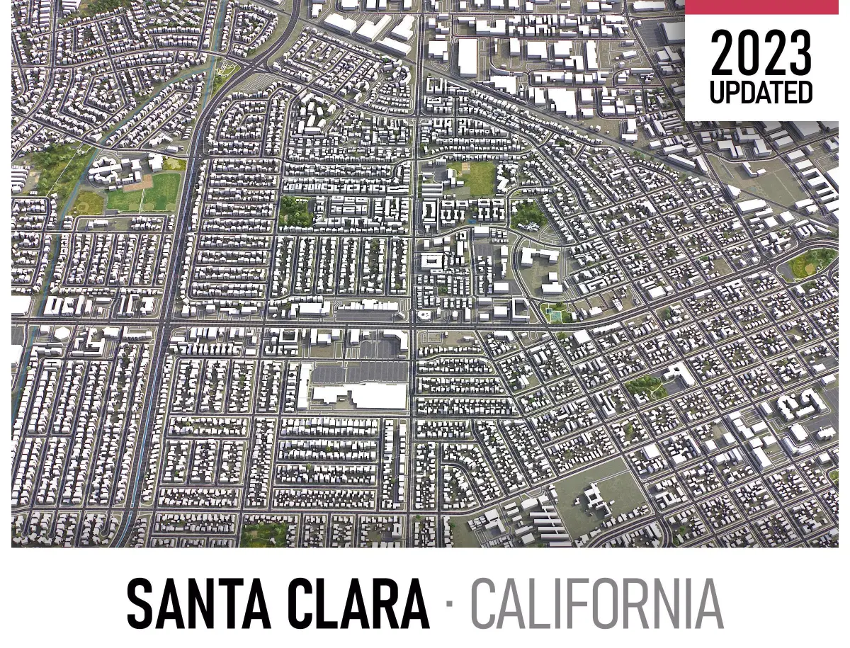 Santa Clara Low-poly 3D model