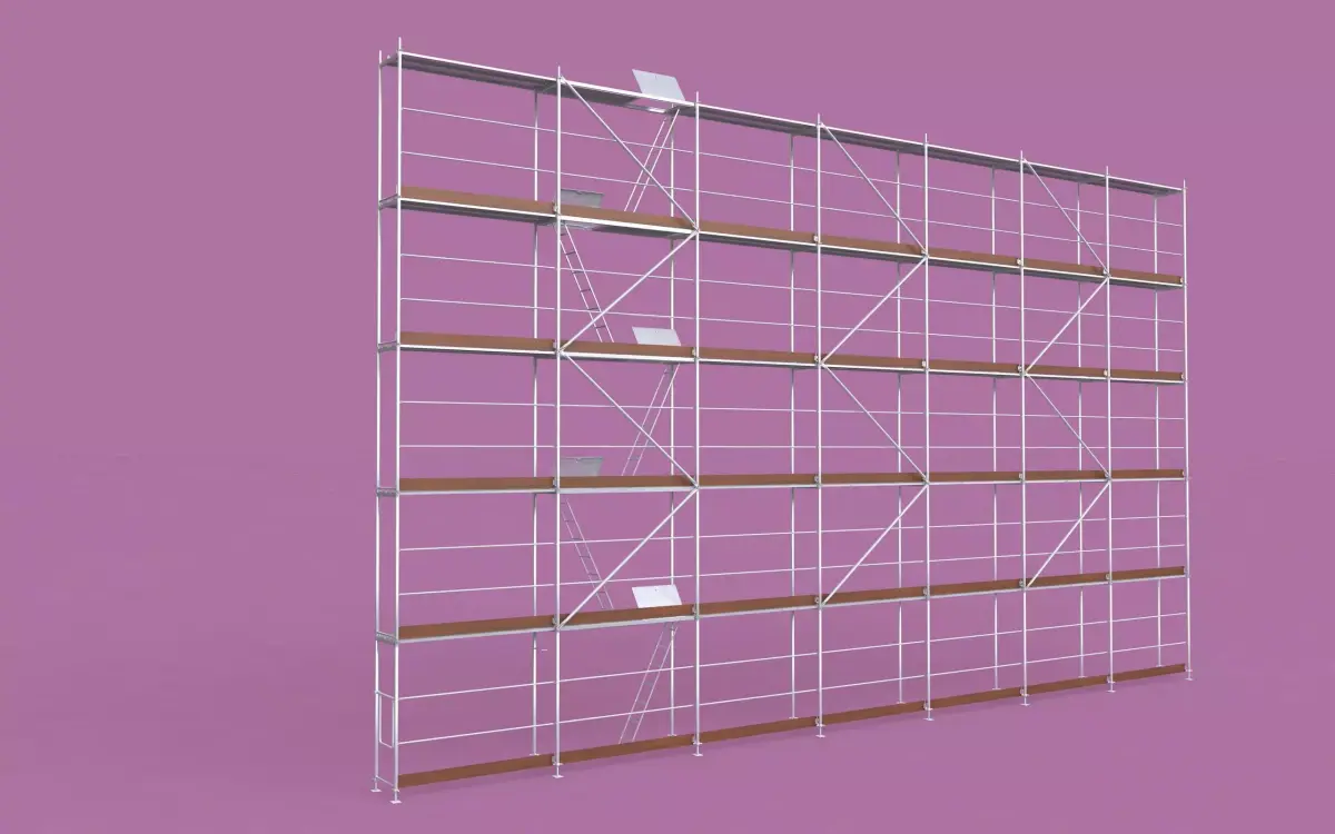 Scaffolding set of 3D model