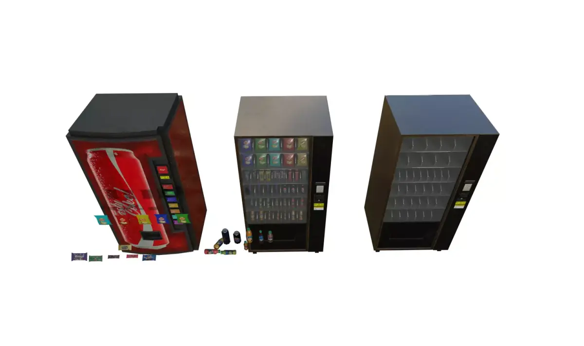 Vending Machine Pack Low-poly 3D model