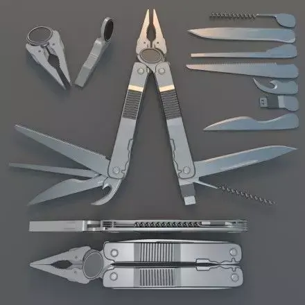 Universal Tool Low-poly 3D model