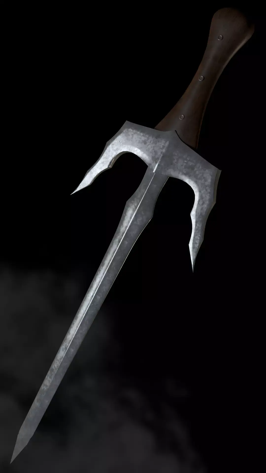 Sai Knife Low-poly 3D model