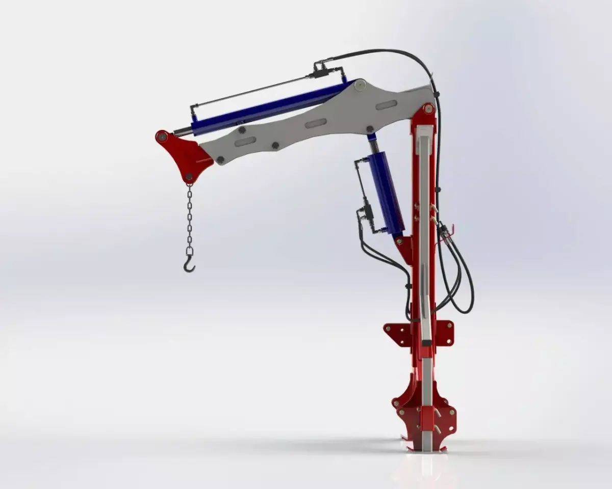 WG 0004 - Mounted crane 1000 kg 3D model