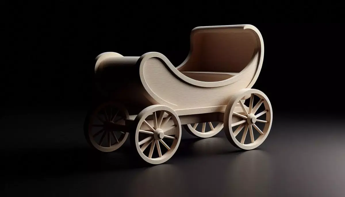 Wooden Cart 3D Printable Model 3D print model buy