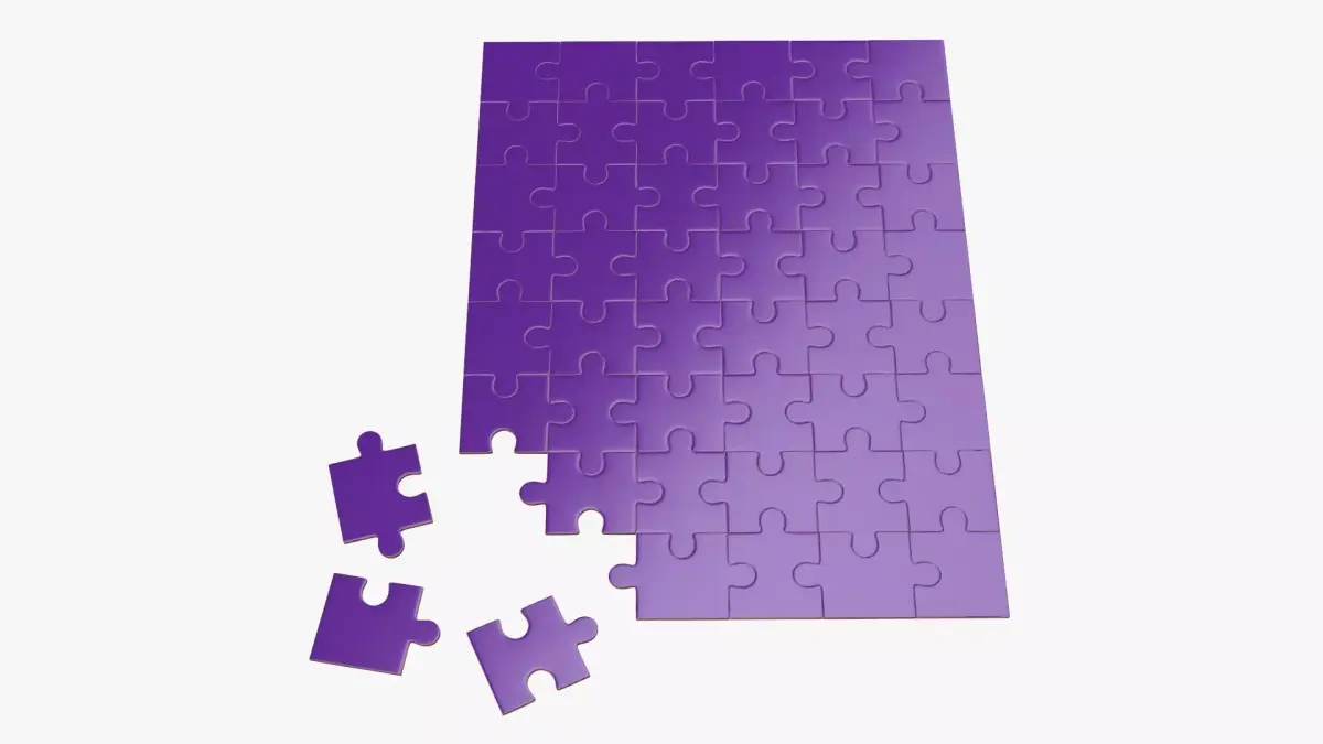  48-piece jigsaw puzzle 02 3D model