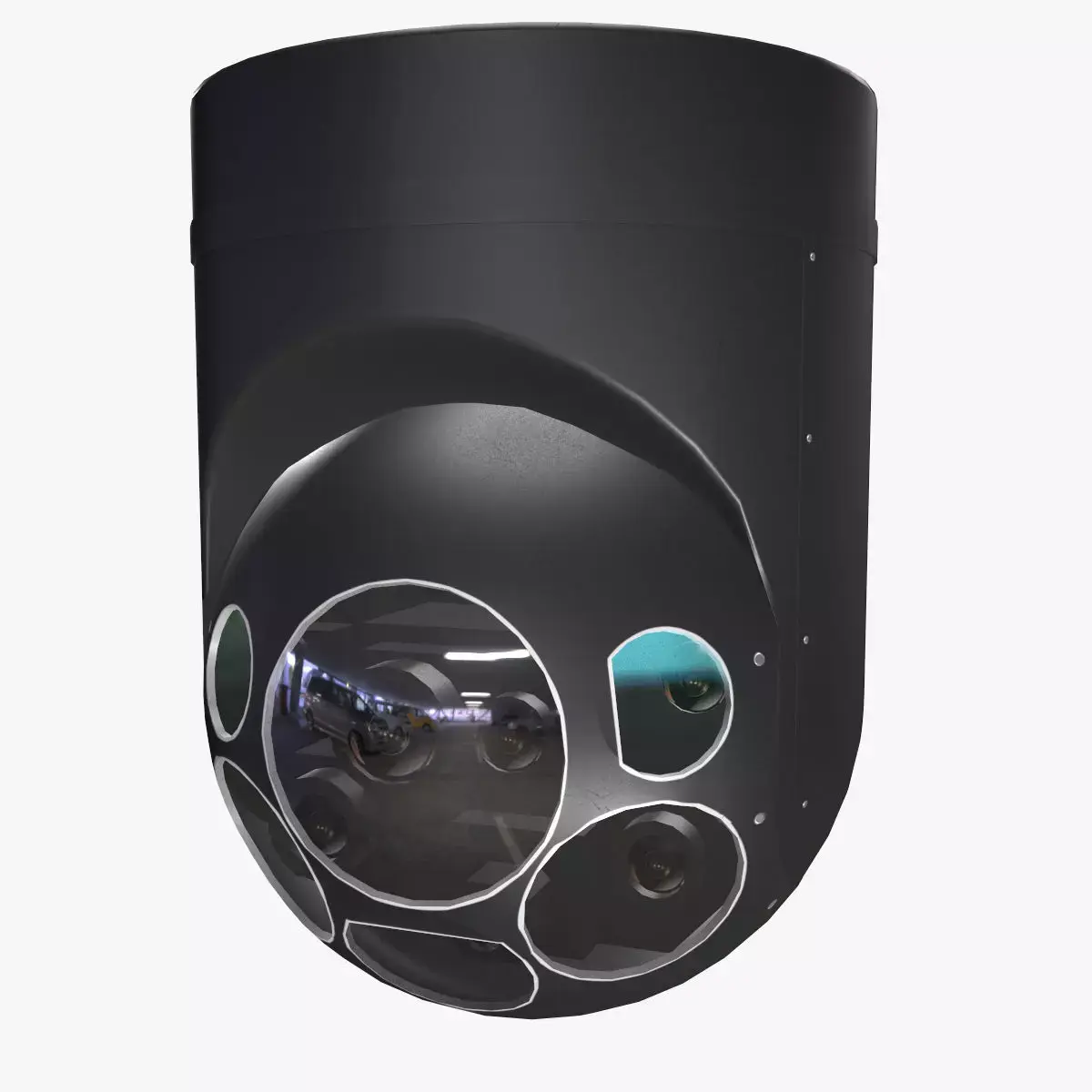  Camera FLIR Star Safire III Low-poly 3D model