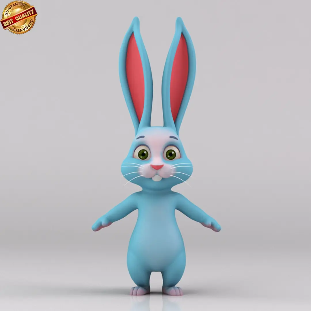 Cartoon Bunny Rabbit Biped 3D model
