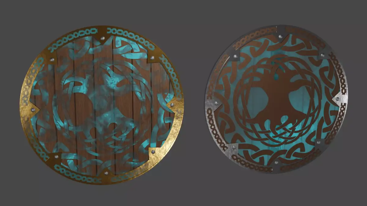 Viking Shield - Helheim 3D model