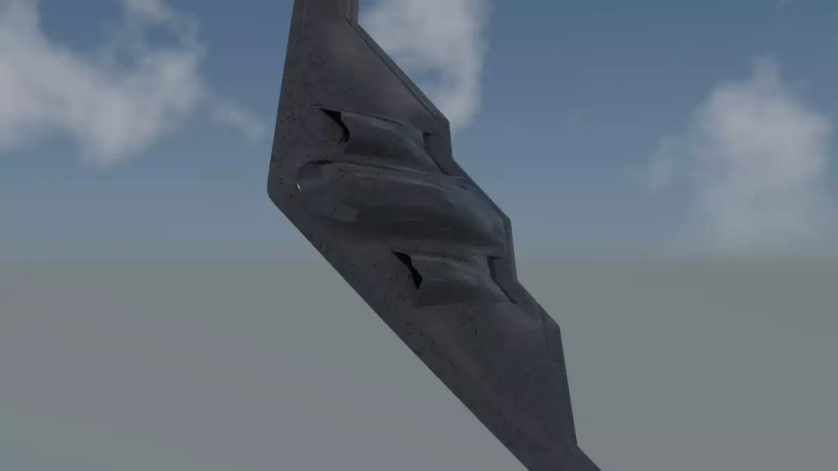 Northrop Grumman B-2 Spirit  Low-poly 3D model